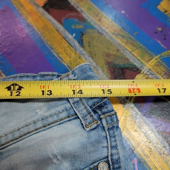 Urban Chic skinny jeans size 9 - custom in-house reverse tie-dye light blue - Picture 4 of 9